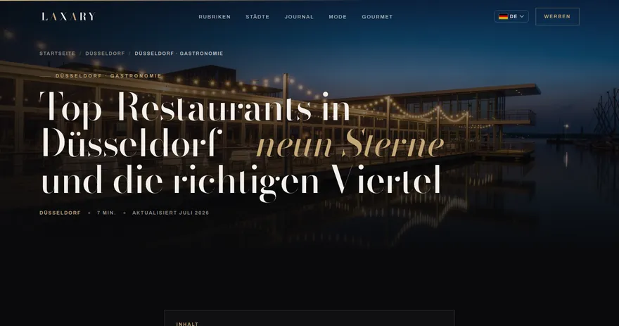 Aufnahme der ver&ouml;ffentlichten Seite auf laxary.de