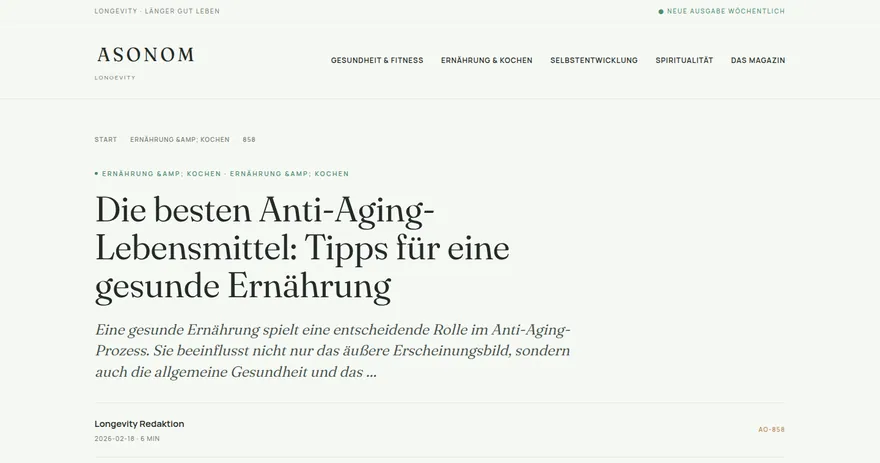 Aufnahme der ver&ouml;ffentlichten Seite auf asonom.de