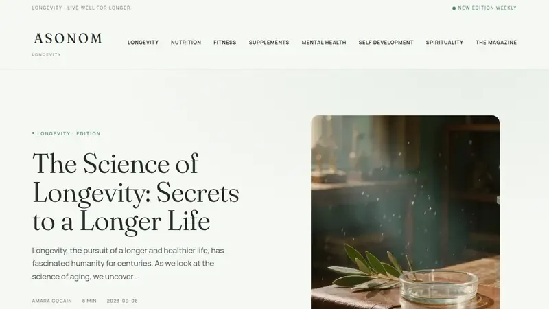 Startseite von ASONOM International