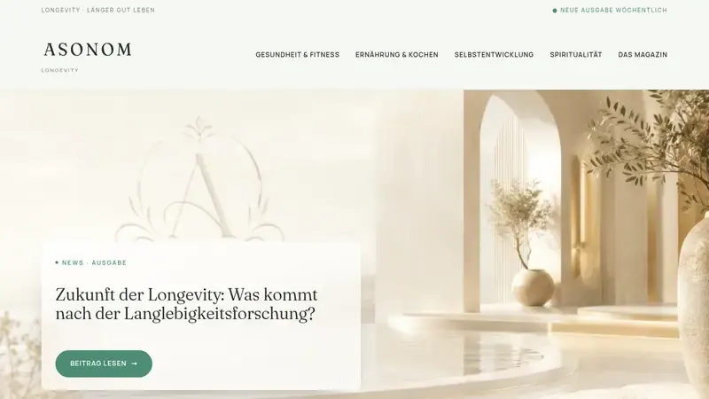 Startseite von ASONOM