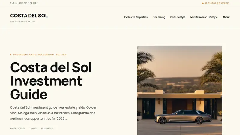 Startseite von Costa del Sol
