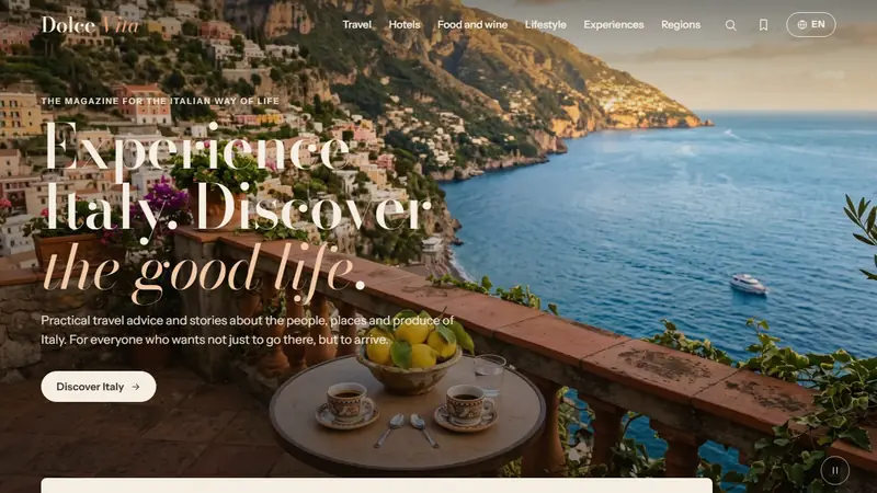 Startseite von dolce vita