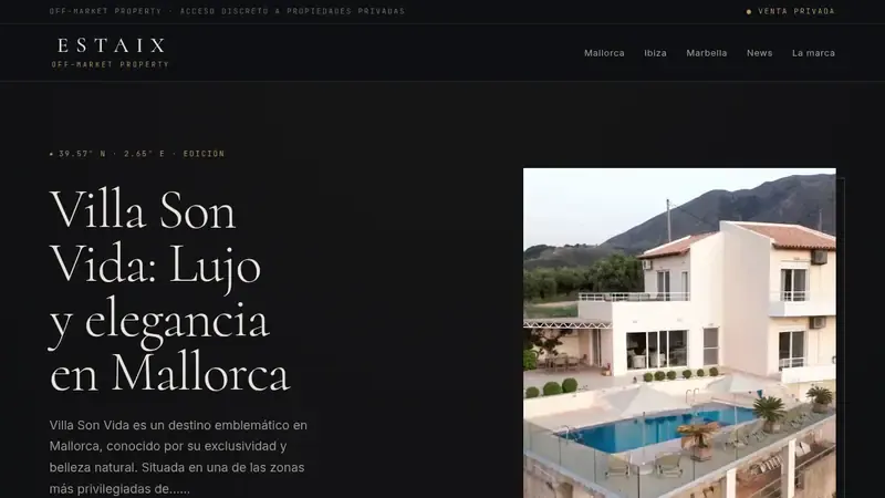 Startseite von ESTAiX España