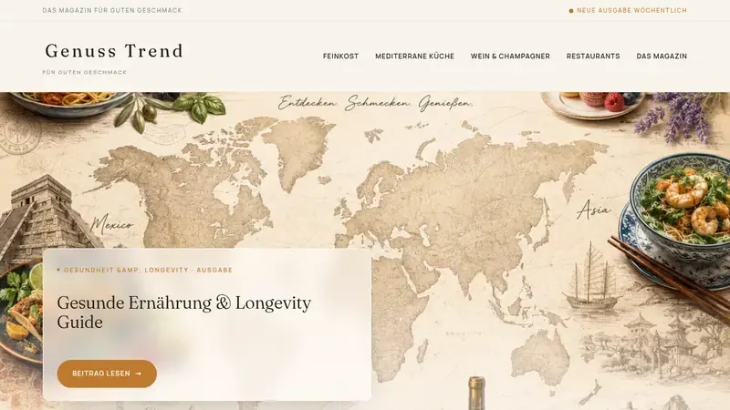 Startseite von Genuss Trend
