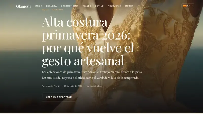 Startseite von Glamesia España