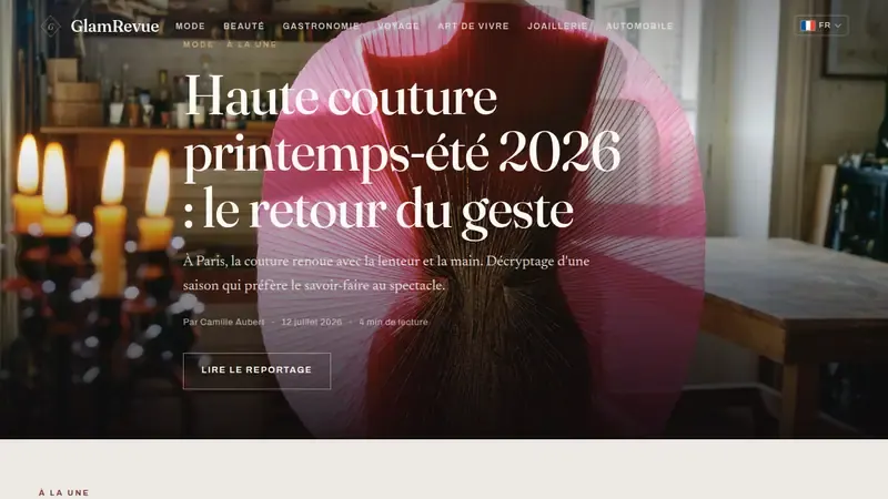Startseite von GlamRevue