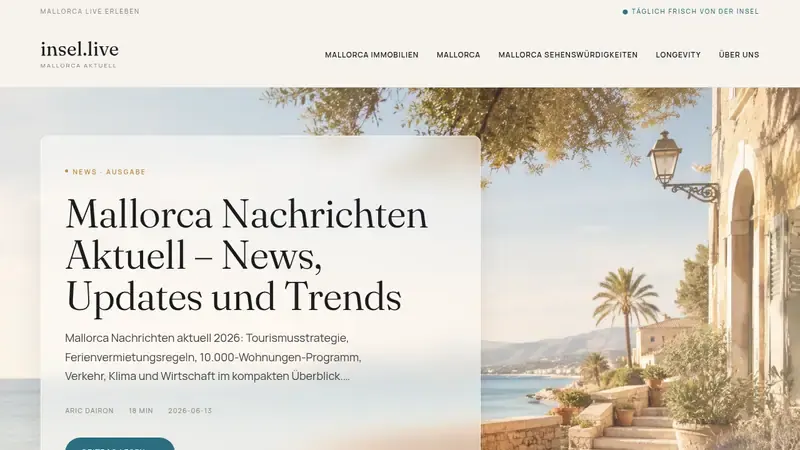 Startseite von insel.live