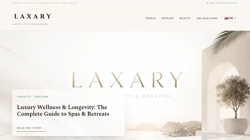 Startseite von Laxary