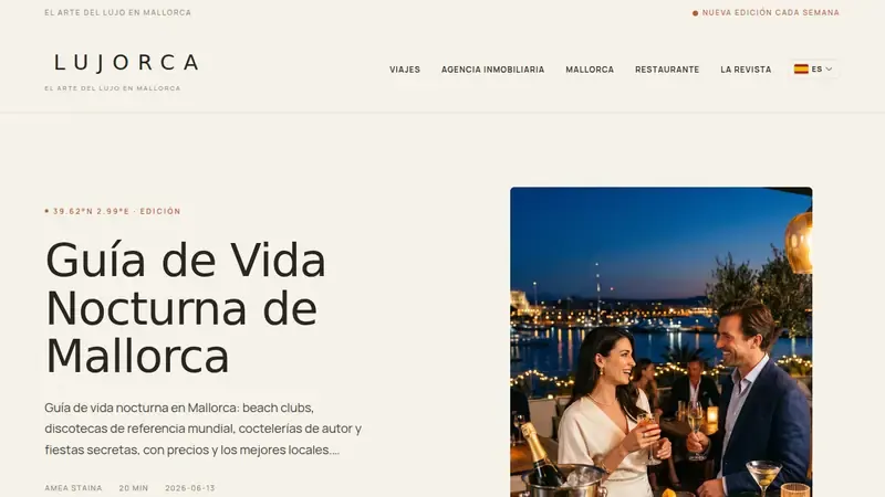 Startseite von Lujorca España