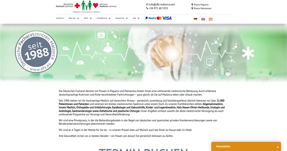 Startseite von Deutsche Facharzt Zentren Mallorca