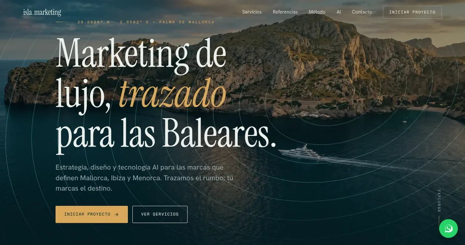 Startseite von isla.marketing